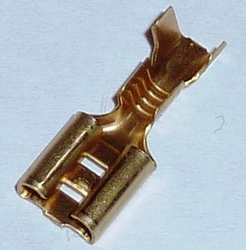 Vlakstekker 6,3mm x0,8mm Messing 1-2,5mm2, flachsteckhülse