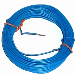 Draad massief 1 aderig 0,5mm  BLAUW 10 meter rol 50512