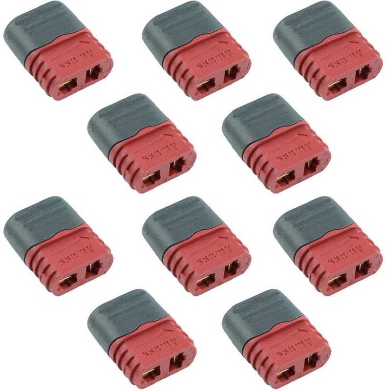 Deans-T FEMALE connector with cap 10 stuks Robbe