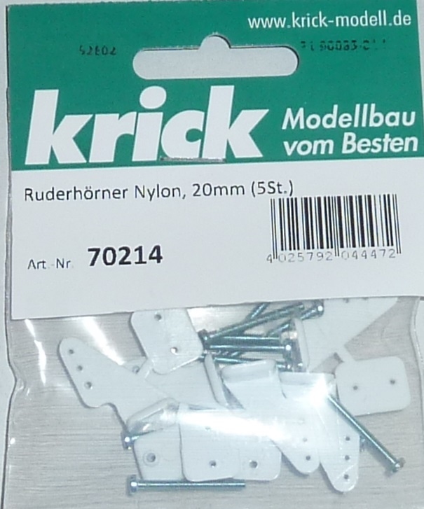 Krick Ruderhörner Nylon 5 gats 30mm VE5st  nr. 70213