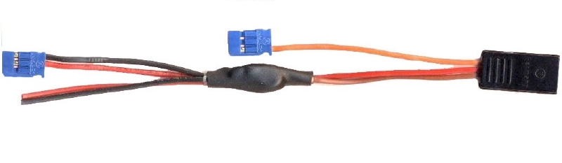 Powerkabel 2 servo's Futaba Y-Blok silicon 0,5mm 59289