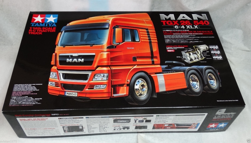 TAMIYA 56325 1/14 MAN  TGX 26.540 XLX 6x4 Euro 5 Model 2013