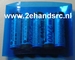 Krimpkous PVC Accupack 2:1 95mm plat rond 60mm blauw 0,2M Envelop