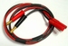 Laadkabel 4mm GOLD plug Siliconen banaanst 50cm 56793 Envelop