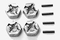 Tamiya 53056 - Tamiya Pin Type Wheel Adapter ALU 4st Envelop