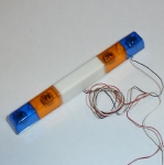 Pistenking , Lichtbalk Zwaailamp, BLAUW/ROOD 4-12V 1:16 Envelop