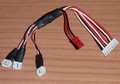 Laadkabel voor 3 x E-Flite (Beast)-2S-LIPO BEC 58568 Envelop