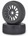 Carson 1:8 TRUGGY complete wielen velgen Zwart 900077 Pakket