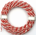 PVC massieve draad 2 aderig 0,5mm2 Rood/Wit 5 meter 50520 Envelop