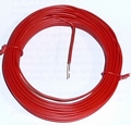 Draad massief 1 aderig 0,5mm ROOD 10 meter rol 50510 Envelop
