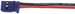 Graupner/UNI FEMALE sil accuaansluiting 2x0,5mm2- 20cm 59183 Envelop