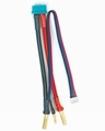 Graupner 3041.MG6 silicon adapterkabel MG6 4mm/2mm Envelop