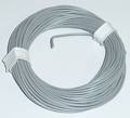 PVC Litze 1-aderig dun-soepel 0,14mm2 GRIJS 10M nr.51419 Envelop