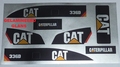 CAT 336D Sticker gelamineerd Decal Huina 1580 RC Excavator Envelop