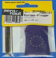 Aeronaut Vlag Stof EU europe 20x30mm 10 stuks Nr. 7985-21 Envelop
