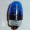 Pistenking Zwaailamp BLAUW ROND, schroefbaar 4-12V , 1:12 Envelop