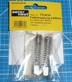Aandrijf koppeling met veer-as 4mm/M5 VE2 stuks 7034/50 Envelop