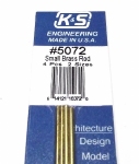 K&S 5072 Bendable Brass Rod, 1/16